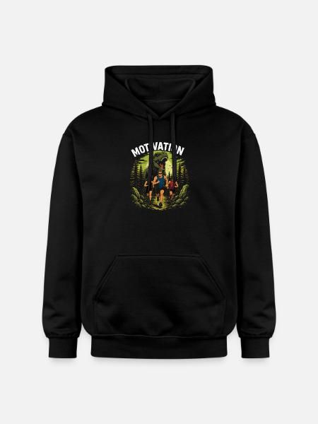 Running Motivation - Gildan Unisex Softstyle® Midweight Hoodie - black
