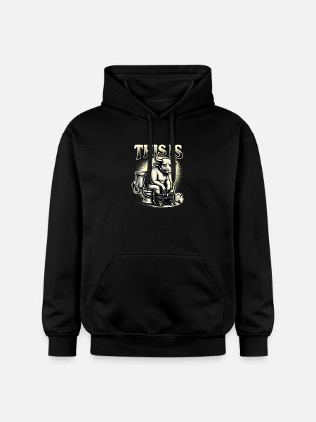 C’est de l’humour de toilettes à la connerie - Sweat à capuche Softstyle® Gildan Unisexe - noir