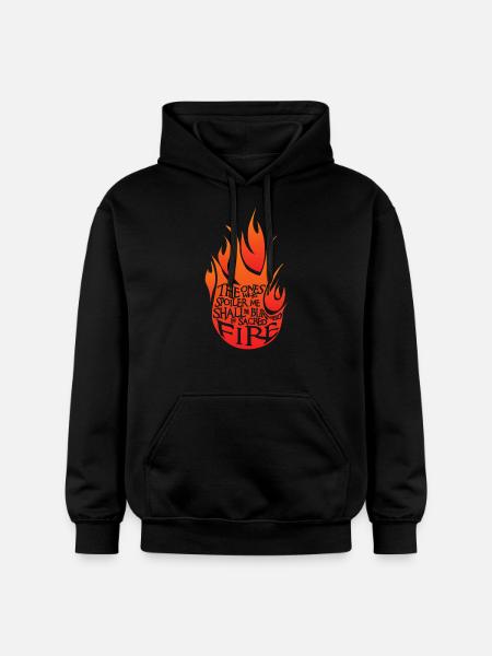 Sacred Fire Red Version - Gildan Unisex Softstyle® Midweight Hoodie - black
