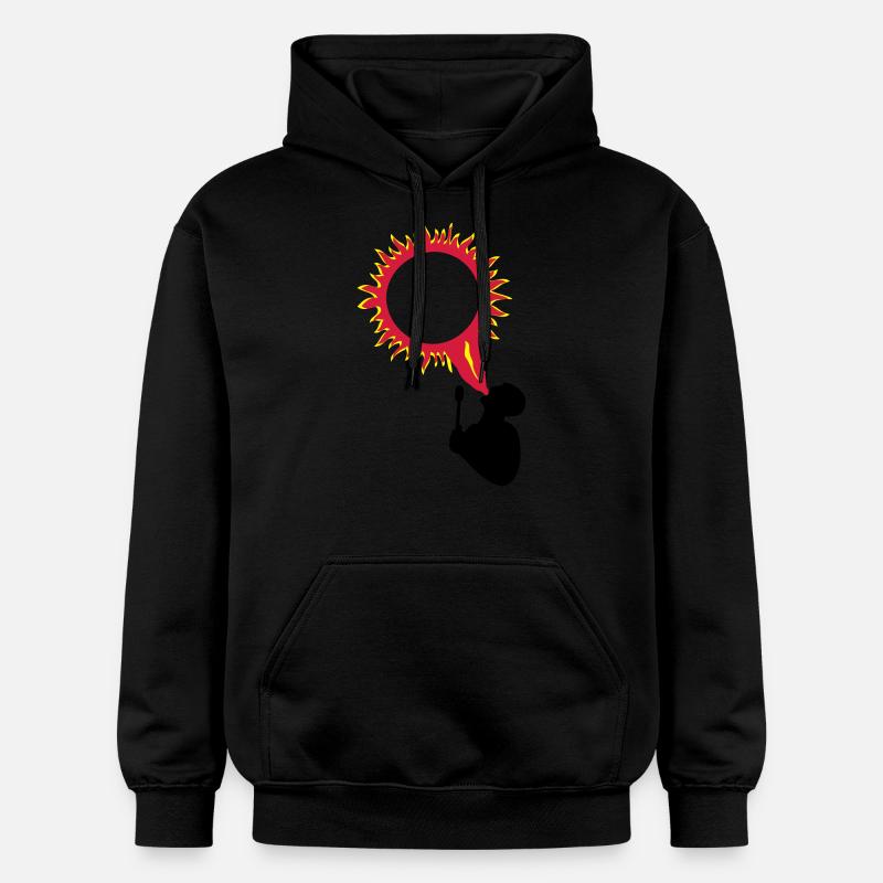Feuerspucker - Gildan Unisex Softstyle® Midweight Hoodie - Schwarz
