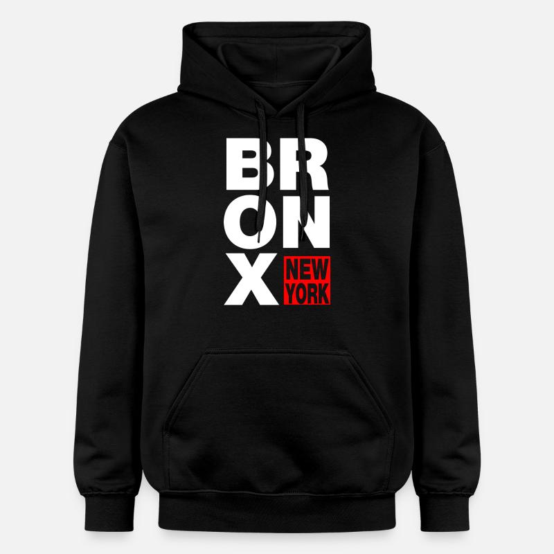 bronx new york - Gildan Unisex Softstyle® Midweight Hoodie - Schwarz
