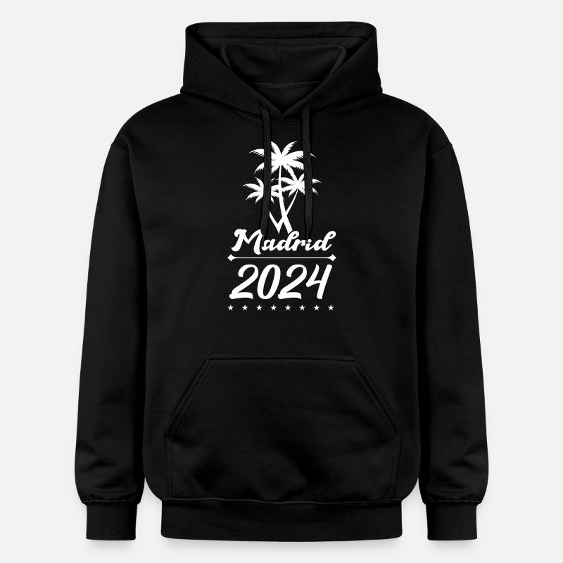 Madrid 2024 1 - Sweat à capuche Softstyle® Gildan Unisexe - noir