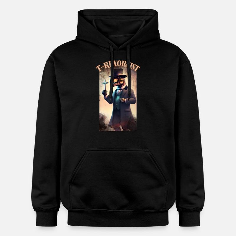 T-REXORCISTE - Sweat à capuche Softstyle® Gildan Unisexe - noir