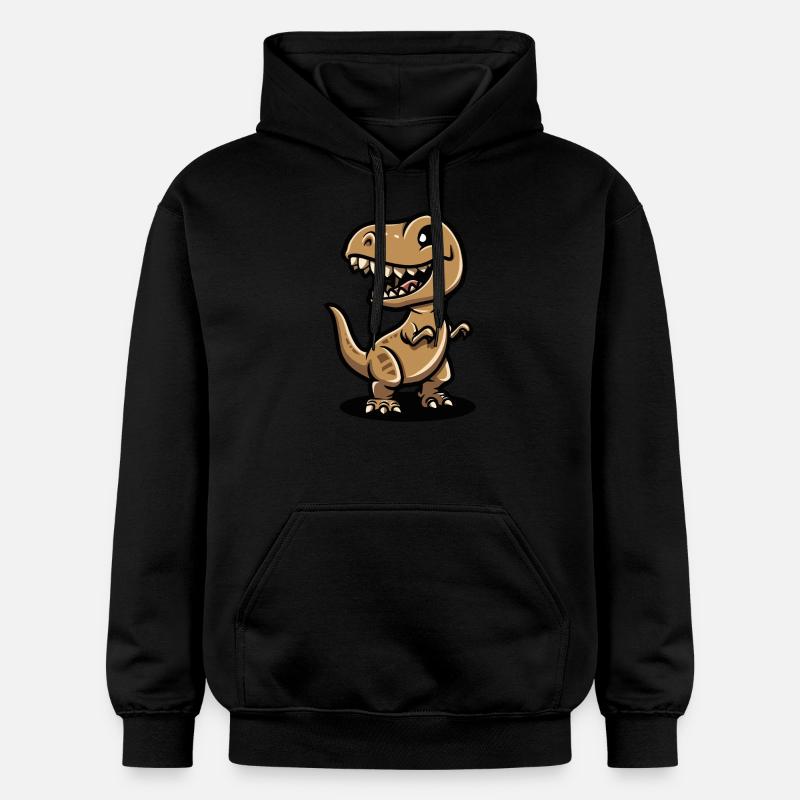 Dinosaurier T-Rex Comic - Gildan Unisex Softstyle® Midweight Hoodie - Schwarz