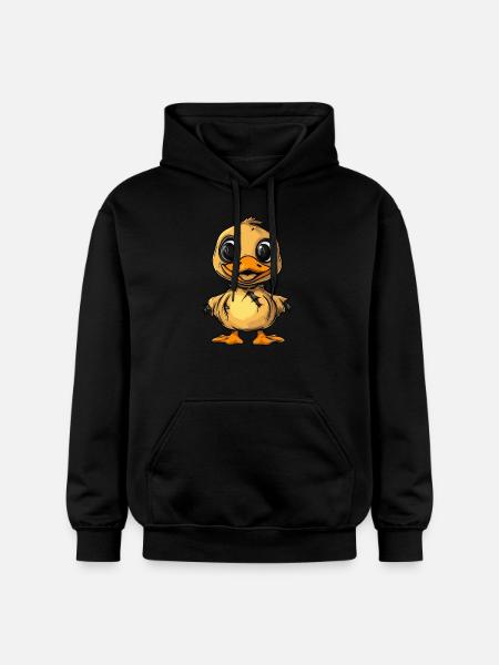Duck Halloween Comic Funny - Gildan Unisex Softstyle® Midweight Hoodie - black