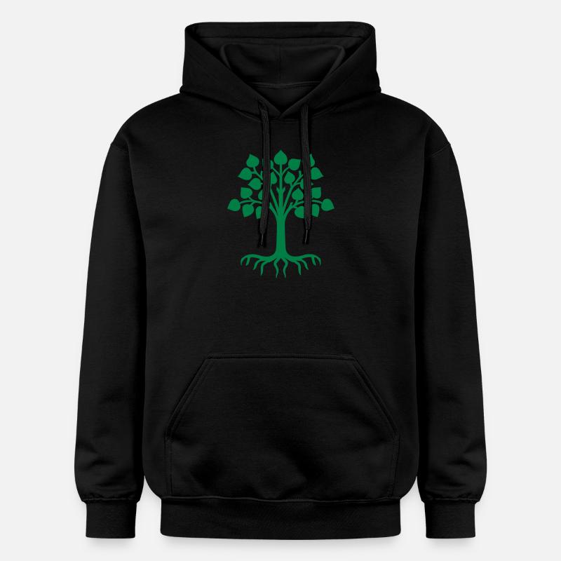 Arbre Forêt Nature - Sweat à capuche Softstyle® Gildan Unisexe - noir