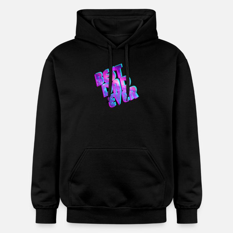 Best Dad Ever space - Sweat à capuche Softstyle® Gildan Unisexe - noir