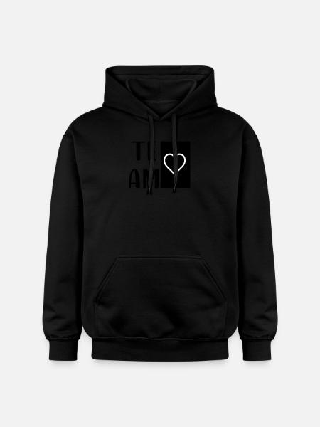 team with heart - Gildan Unisex Softstyle® Midweight Hoodie - Schwarz
