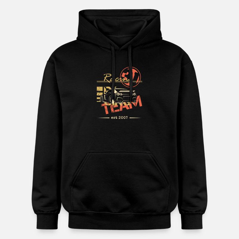 team racing gtr auto geschenkidee - Gildan Unisex Softstyle® Midweight Hoodie - Schwarz