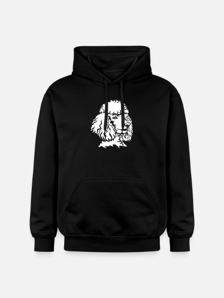 Poodle head "Black Edition" - Gildan Unisex Softstyle® Midweight Hoodie - black