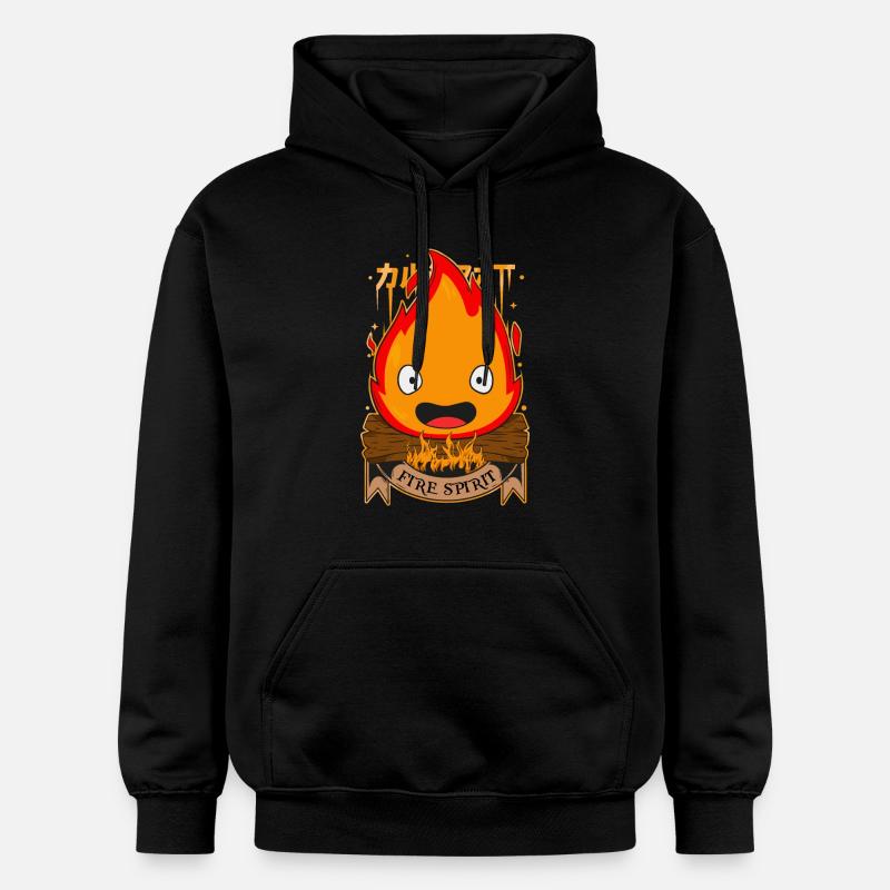 de feu - Sweat à capuche Softstyle® Gildan Unisexe - noir