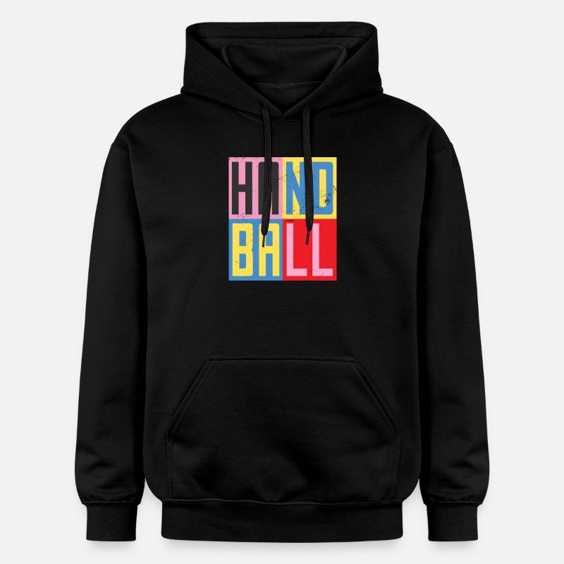 Design Handball - Sweat à capuche Softstyle® Gildan Unisexe - noir