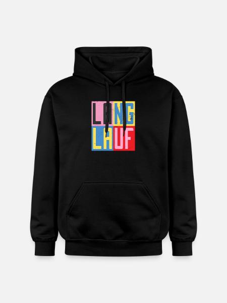 Cross-country design - Gildan Unisex Softstyle® Midweight Hoodie - black
