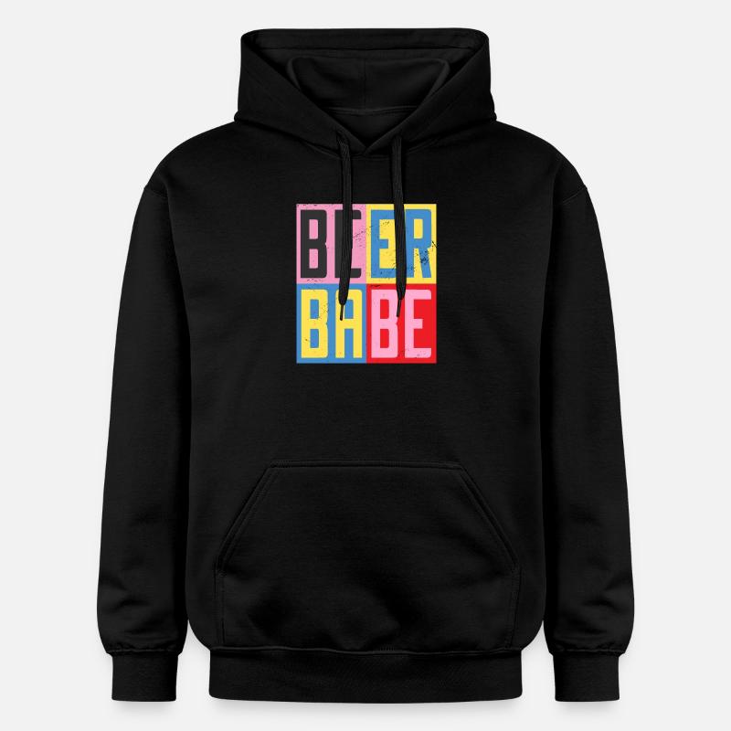 bébé à la bière - Sweat à capuche Softstyle® Gildan Unisexe - noir