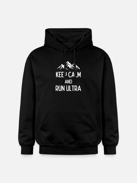 Keep Calm and Run Ultra - Gildan Unisex Softstyle® Midweight Hoodie - black