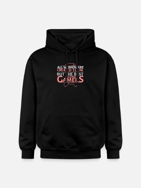 Gamer Queen: Women Define Play - Gildan Unisex Softstyle® Midweight Hoodie - black
