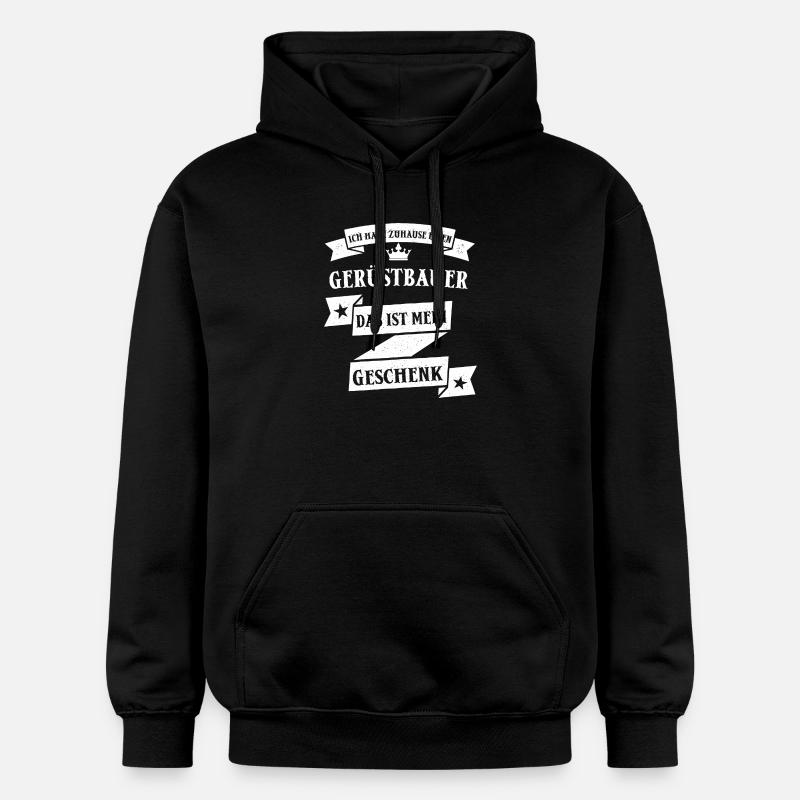 Gerüstbauer Gerüstbauen Handwerk Beruf Spruch - Gildan Unisex Softstyle® Midweight Hoodie - Schwarz