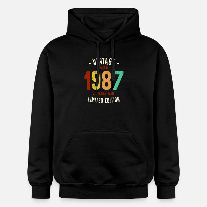 Millésime 1987 Edition Limitée - Sweat à capuche Softstyle® Gildan Unisexe - noir