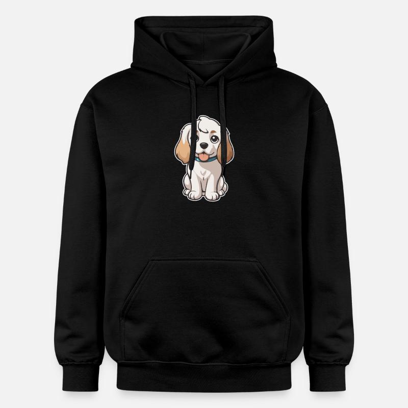 Chien mignon - Sweat à capuche Softstyle® Gildan Unisexe - noir