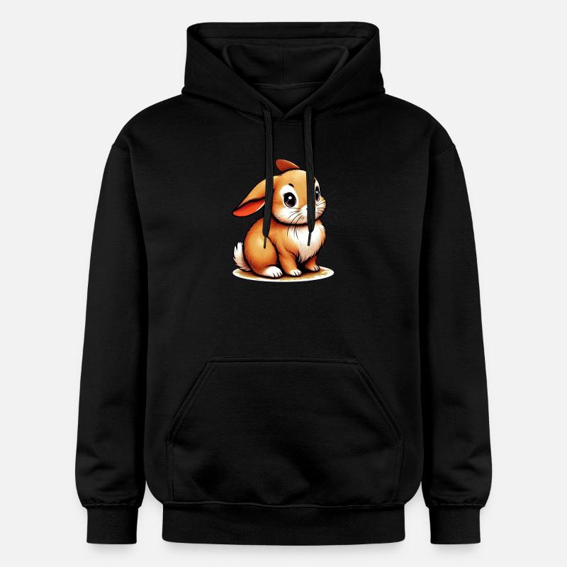 Lapin - Sweat à capuche Softstyle® Gildan Unisexe - noir