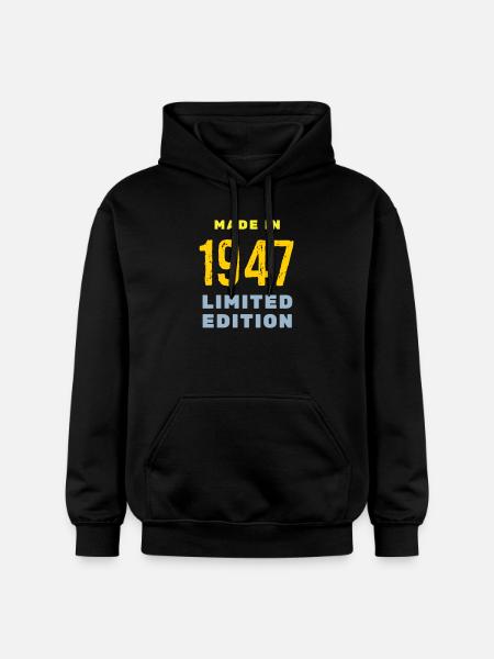 1947 - Gildan Unisex Softstyle® Midweight Hoodie - black