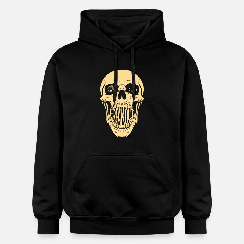 Crâne de panique - Sweat à capuche Softstyle® Gildan Unisexe - noir