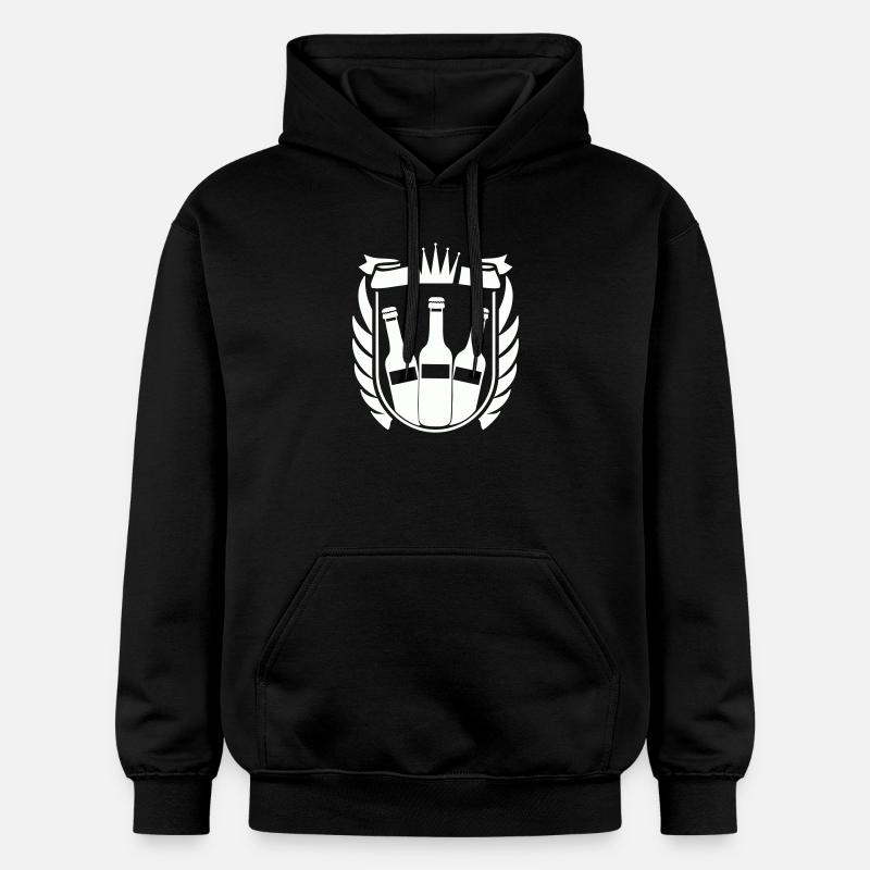 Armoiries de la bière - Sweat à capuche Softstyle® Gildan Unisexe - noir