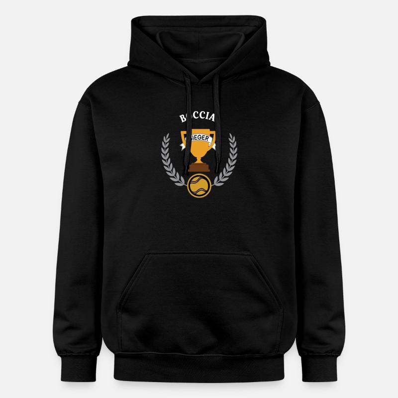 Boccia Sieger Gewinner Turnier Meisterschaft - Gildan Unisex Softstyle® Midweight Hoodie - Schwarz