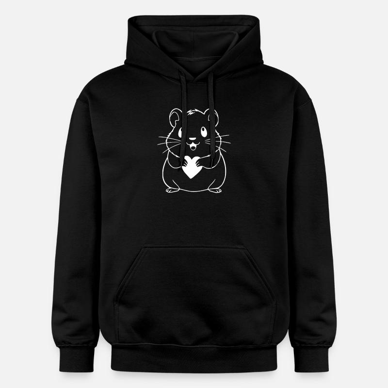 T-shirt hamster Cadeau - Sweat à capuche Softstyle® Gildan Unisexe - noir