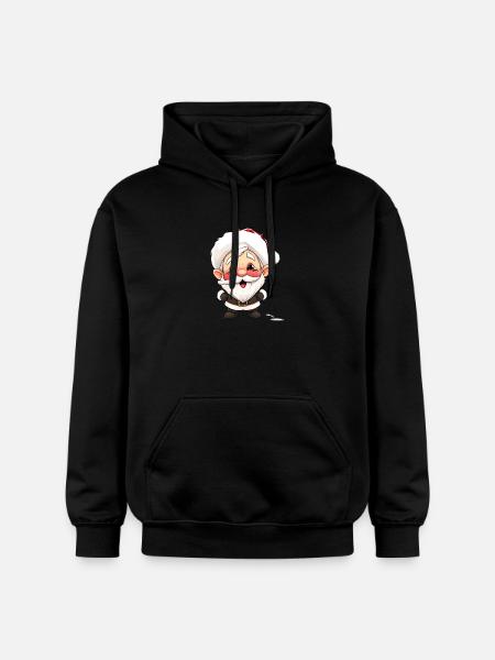 Merry Gnome Christmas Gift Idea Gnome - Gildan Unisex Softstyle® Midweight Hoodie - black