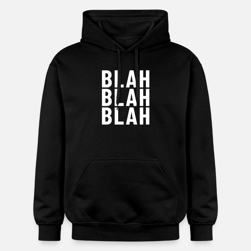 bla bla bla - Sweat à capuche Softstyle® Gildan Unisexe - noir