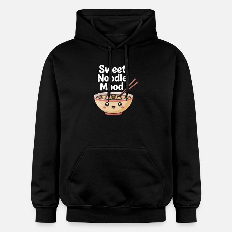 Humeur aux nouilles sucrées - Sweat à capuche Softstyle® Gildan Unisexe - noir