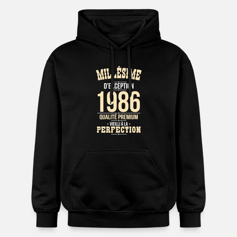 1986 – Millésime d’exception – Qualité premium - Sweat à capuche Softstyle® Gildan Unisexe - noir