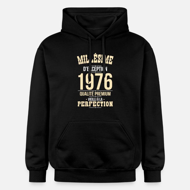 1976 – Millésime d’exception – Qualité premium - Sweat à capuche Softstyle® Gildan Unisexe - noir