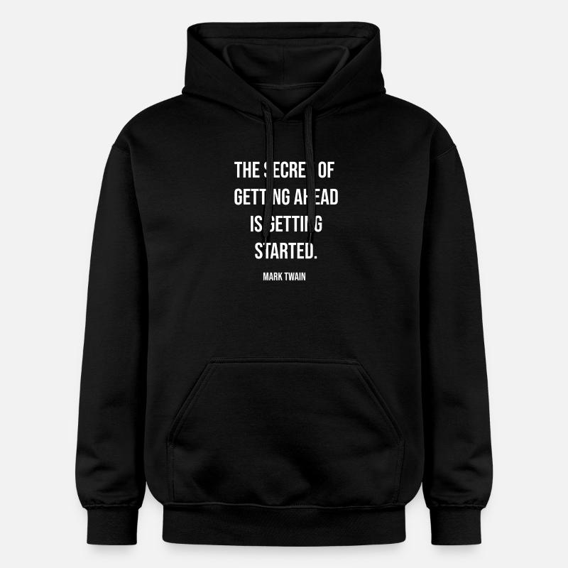 Prendre de l’avance commence maintenant - Sweat à capuche Softstyle® Gildan Unisexe - noir