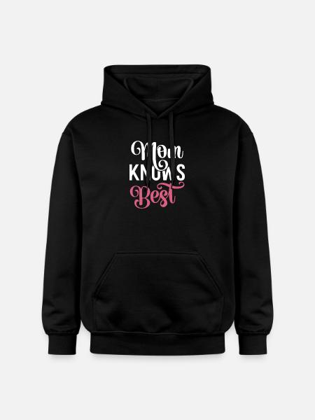 My mom knows best. - Gildan Unisex Softstyle® Midweight Hoodie - black