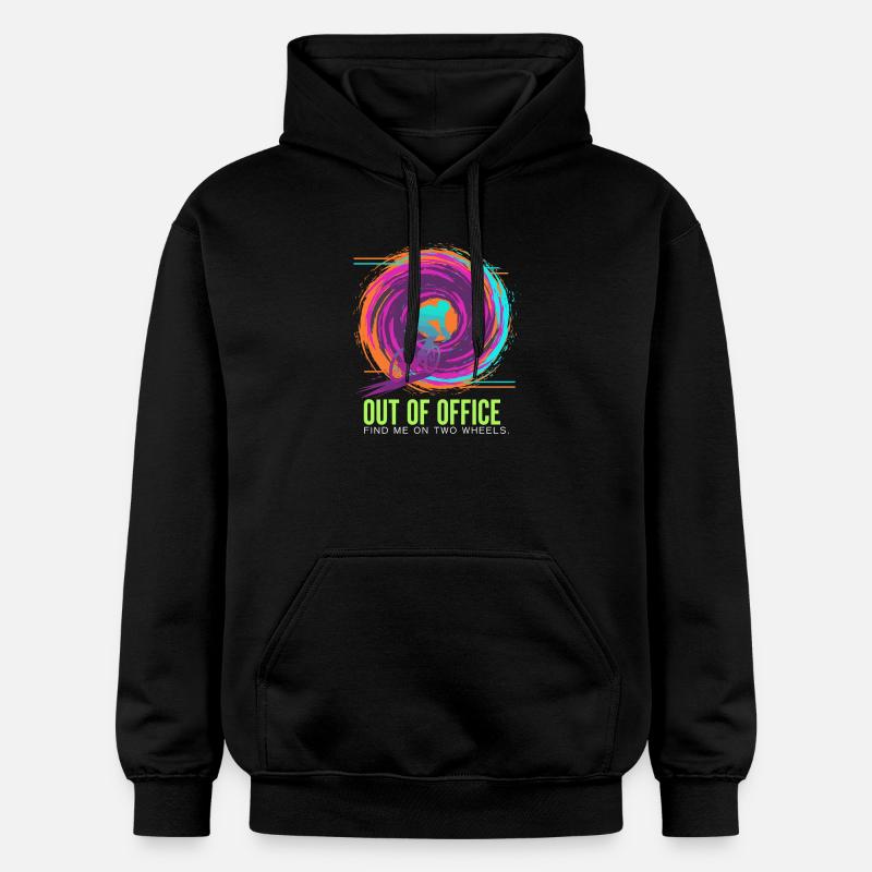 Zweirädrige Neonentlüftung - Gildan Unisex Softstyle® Midweight Hoodie - Schwarz