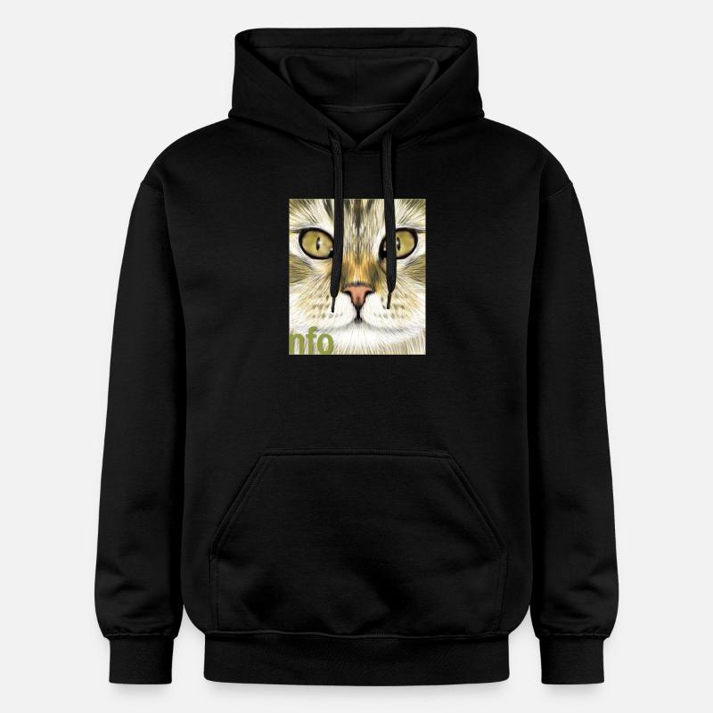 Chat des forêts norvégiennes - Sweat à capuche Softstyle® Gildan Unisexe - noir