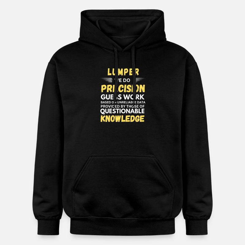 Lumper Précision Devine Entrepôt Drôle - Sweat à capuche Softstyle® Gildan Unisexe - noir