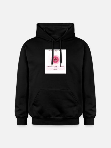 Rosace Fibonacci Rose Délicate - Sweat à capuche Softstyle® Gildan Unisexe - noir
