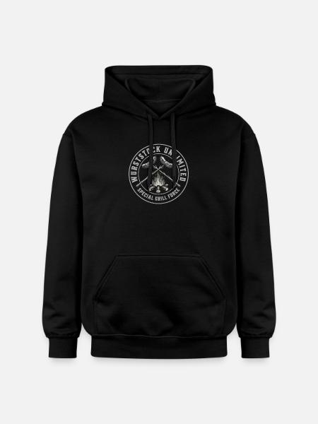 Grill à bâtonnets de saucisse - Sweat à capuche Softstyle® Gildan Unisexe - noir
