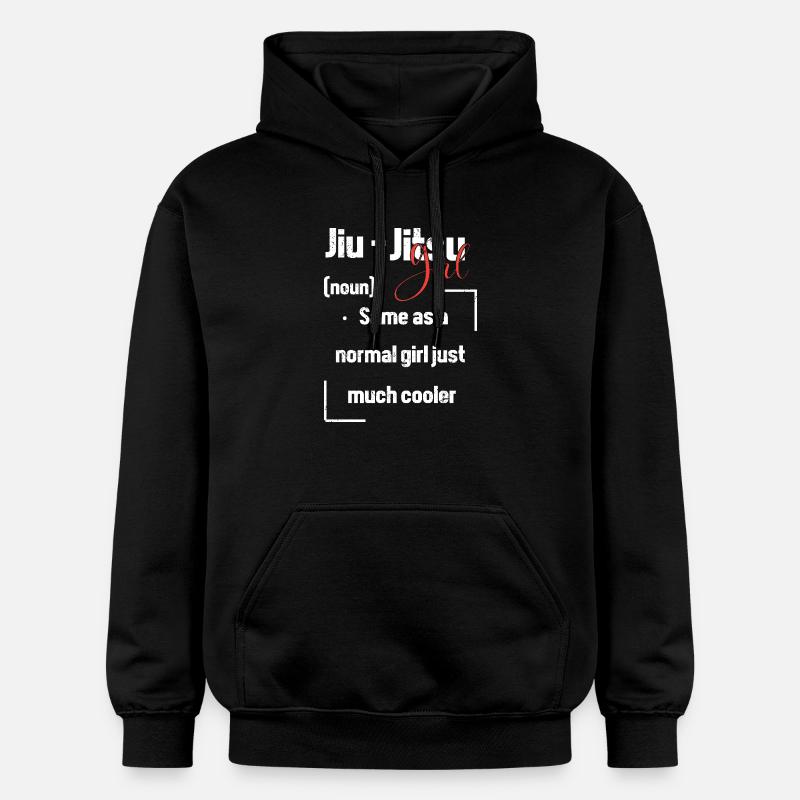 Jiu Jitsu Autodéfense - Sweat à capuche Softstyle® Gildan Unisexe - noir