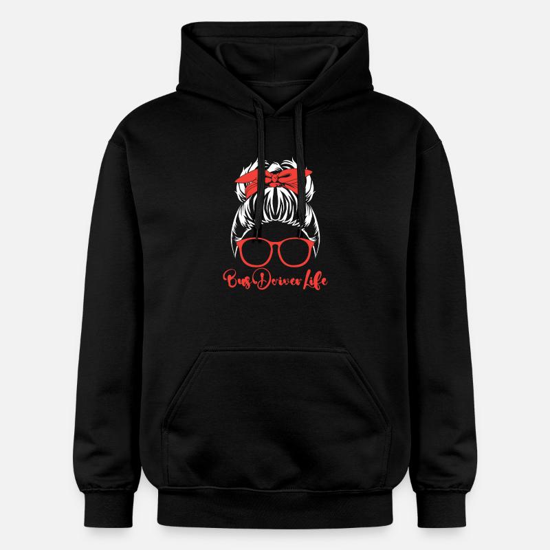 Schulbusfahrer Schulbus - Gildan Unisex Softstyle® Midweight Hoodie - Schwarz
