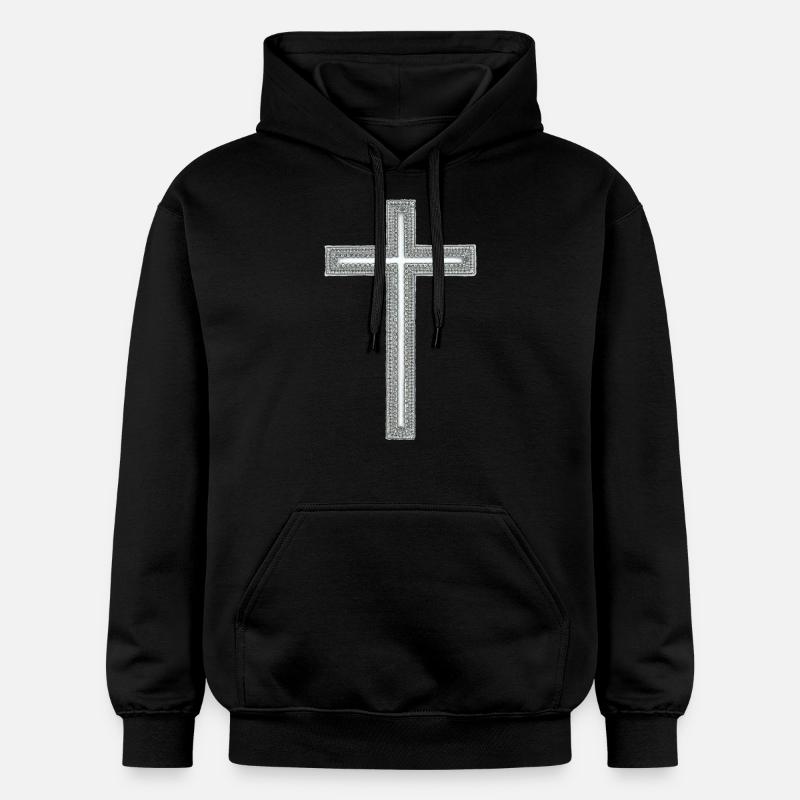 Croix - Sweat à capuche Softstyle® Gildan Unisexe - noir