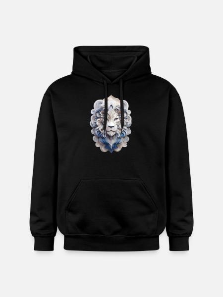 Sternzeichen Löwe - Gildan Unisex Softstyle® Midweight Hoodie - Schwarz