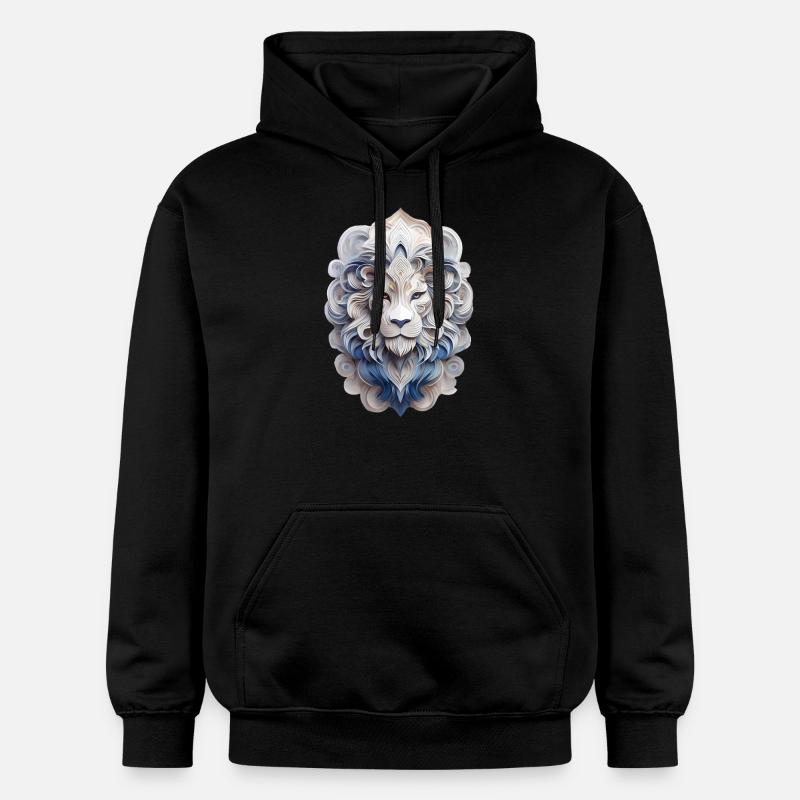 Signe du zodiaque Lion - Sweat à capuche Softstyle® Gildan Unisexe - noir