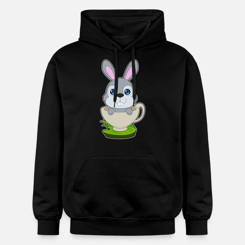 Mug lapin - Sweat à capuche Softstyle® Gildan Unisexe - noir