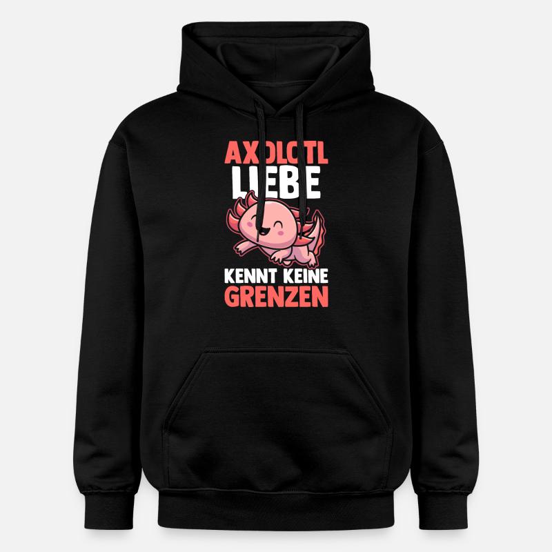Axolotl - Sweat à capuche Softstyle® Gildan Unisexe - noir