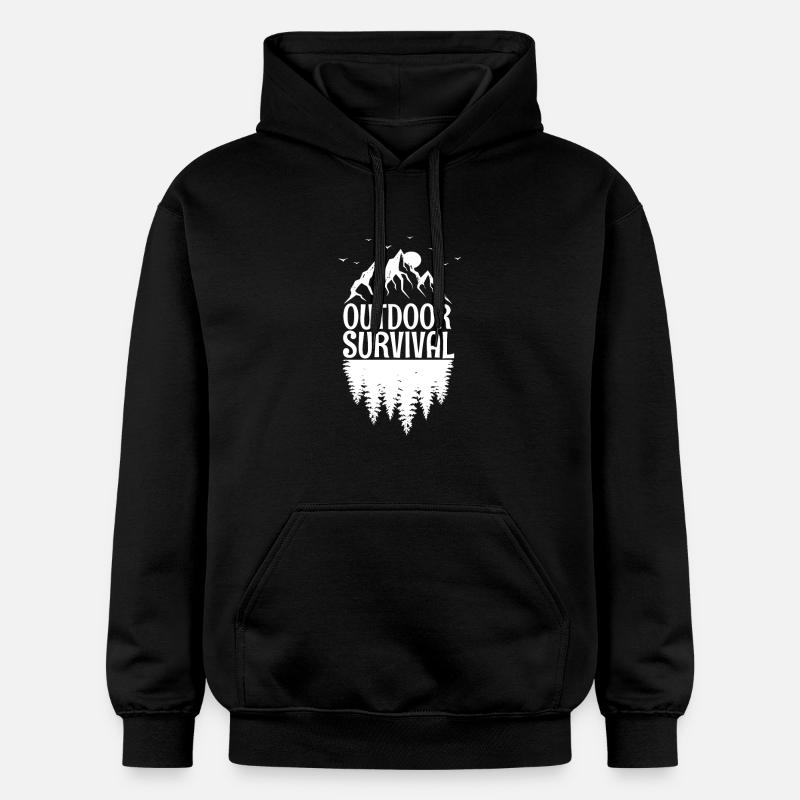 Survie en plein air - Sweat à capuche Softstyle® Gildan Unisexe - noir