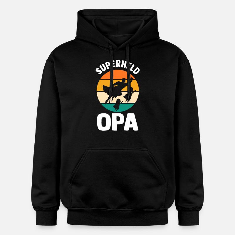 Papy Papy - Sweat à capuche Softstyle® Gildan Unisexe - noir